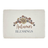 Bountifall Autumn Blessings Placemat Set of 2 13x19, 6 Pack 12 Pack