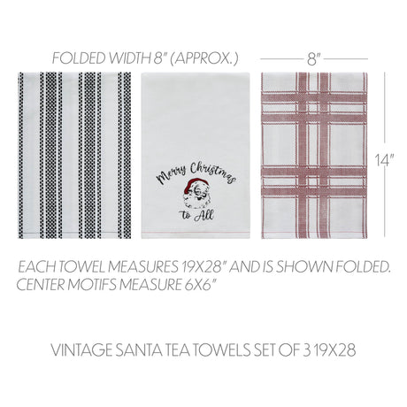 84080-Annie-Check-Vintage-Santa-Tea-Towel-Set-of-3-19x28-image-3