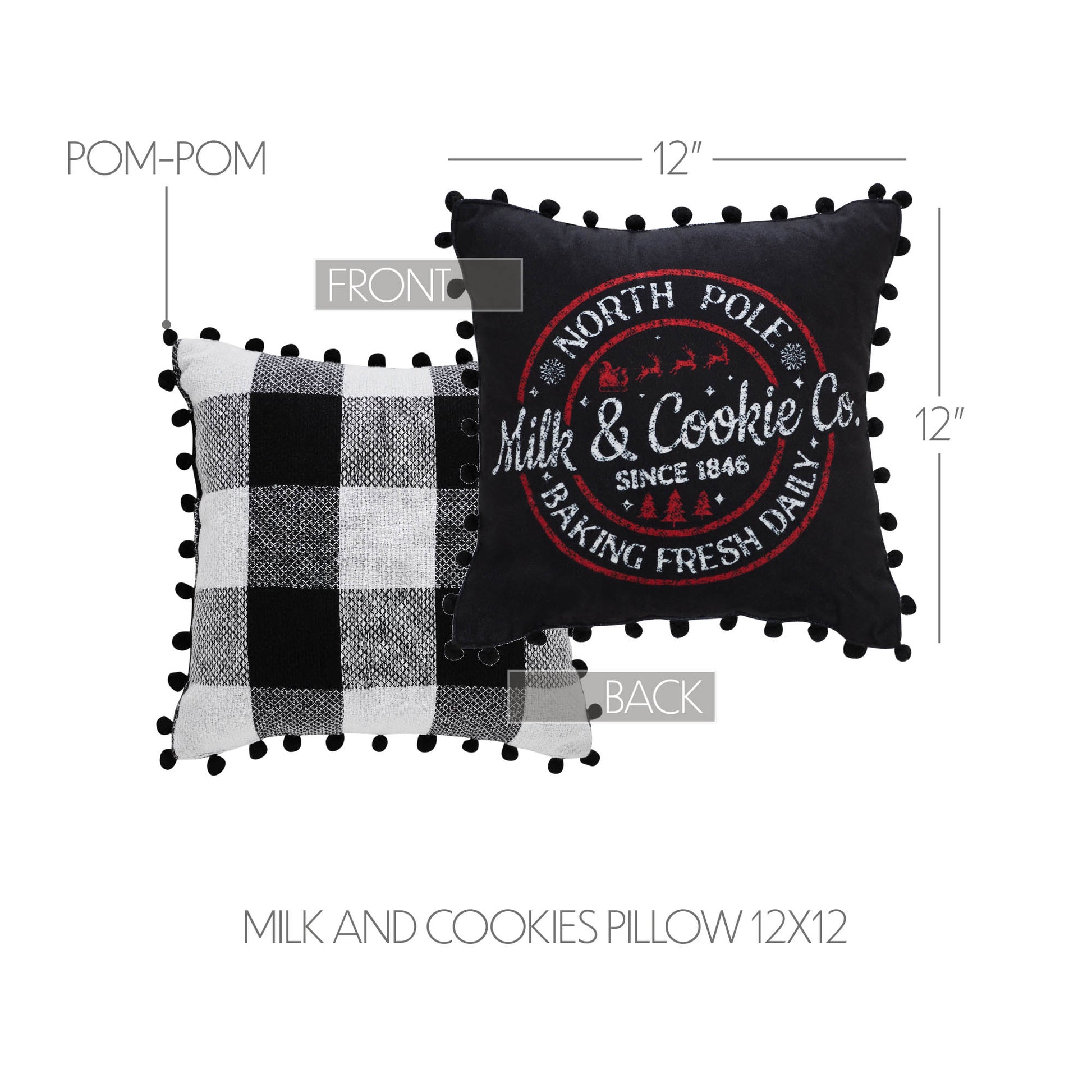 84098-Annie-Black-Check-Milk-and-Cookies-Pillow-12x12-image-4