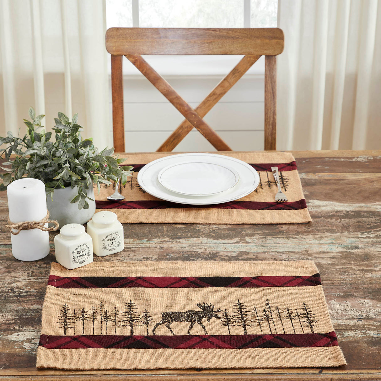 Cumberland Moose Placemat Set of 2 13x19, 4 Pack 8 Pack