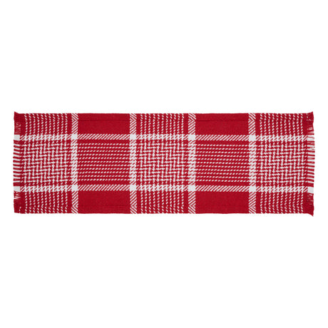 84155-Eston-Red-White-Plaid-Runner-Fringed-8x24-image-2