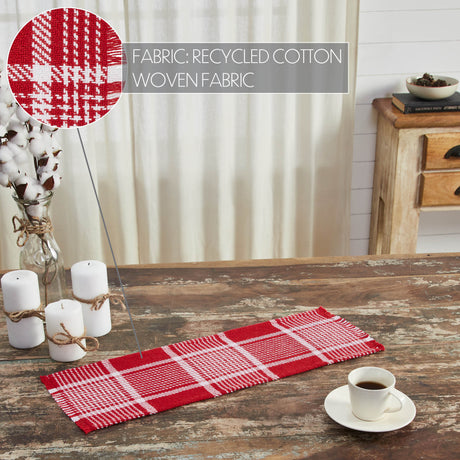 84155-Eston-Red-White-Plaid-Runner-Fringed-8x24-image-4