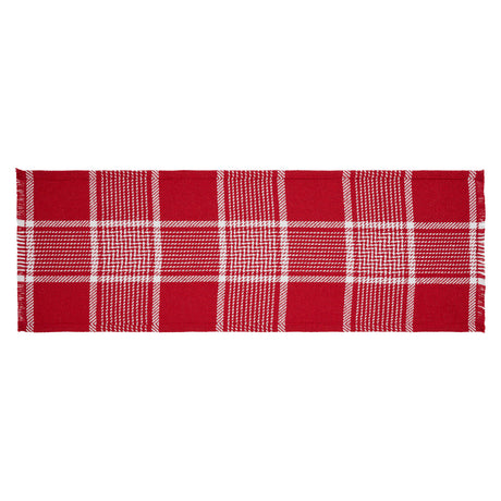 84156-Eston-Red-White-Plaid-Runner-Fringed-12x36-image-2