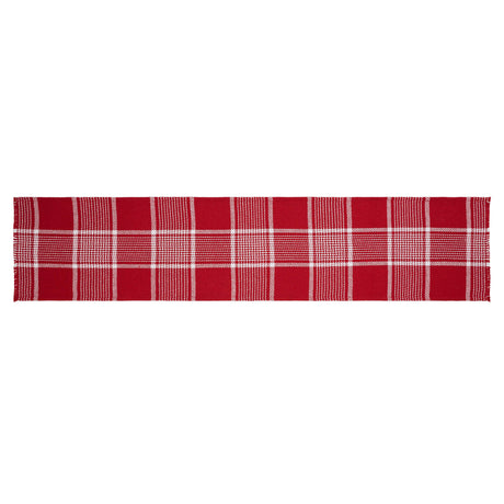 84158-Eston-Red-White-Plaid-Runner-Fringed-12x60-image-2