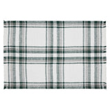 Harper Plaid Green White Placemat Set of 2 Fringed 13x19, 4 Pack 8 Pack