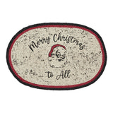 Jolly Ole Santa Jute Oval Placemat 10x15, 2 Pack