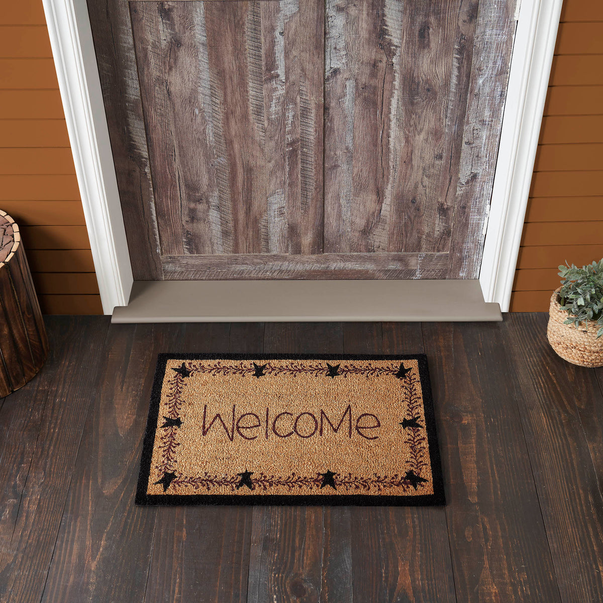 Runner Rug Welcome Pip Vinestar Coir Welcome Rug Rect 20x30 – VHC Brands Home Decor