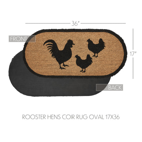 84267-Down-Home-Rooster-&-Hens-Coir-Rug-Oval-17x36-image-6