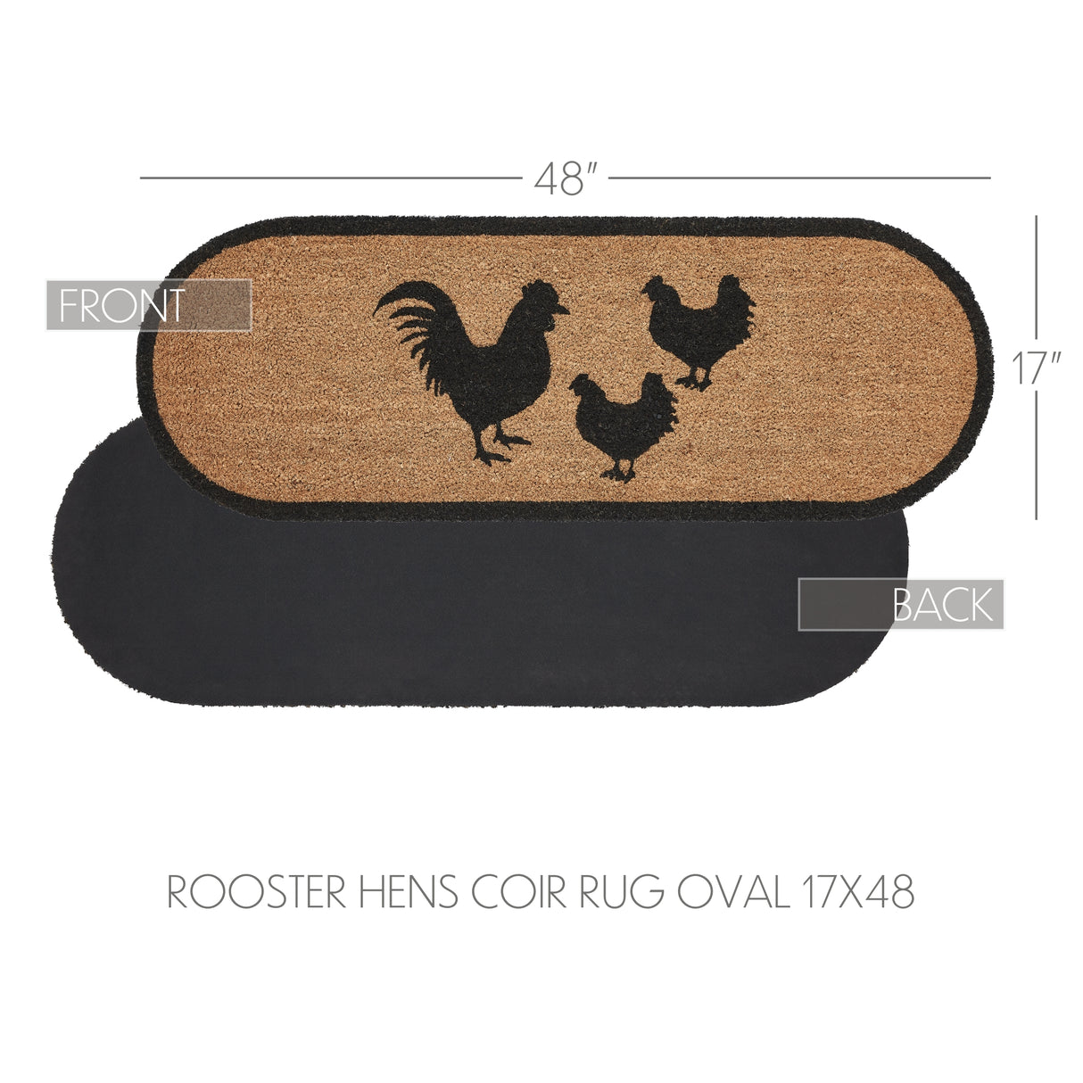 84268-Down-Home-Rooster-&-Hens-Coir-Rug-Oval-17x48-image-6