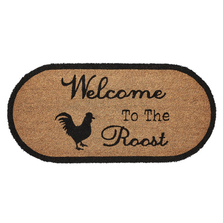 84270-Down-Home-Welcome-to-the-Roost-Coir-Rug-Oval-17x36-image-3