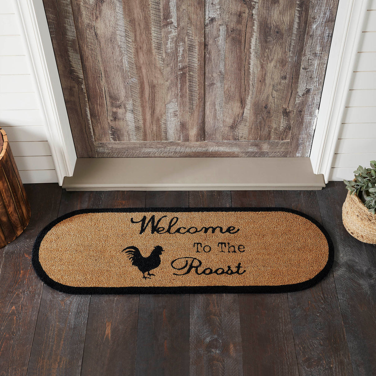 84271-Down-Home-Welcome-to-the-Roost-Coir-Rug-Oval-17x48-image-2