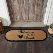 84271-Down-Home-Welcome-to-the-Roost-Coir-Rug-Oval-17x48-image-1