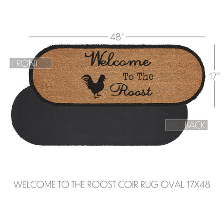 84271-Down-Home-Welcome-to-the-Roost-Coir-Rug-Oval-17x48-image-6