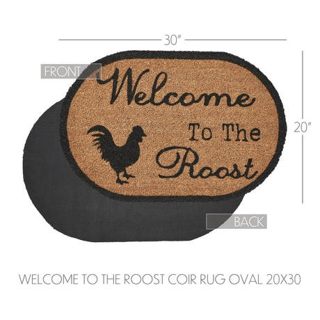 84272-Down-Home-Welcome-to-the-Roost-Coir-Rug-Oval-20x30-image-6