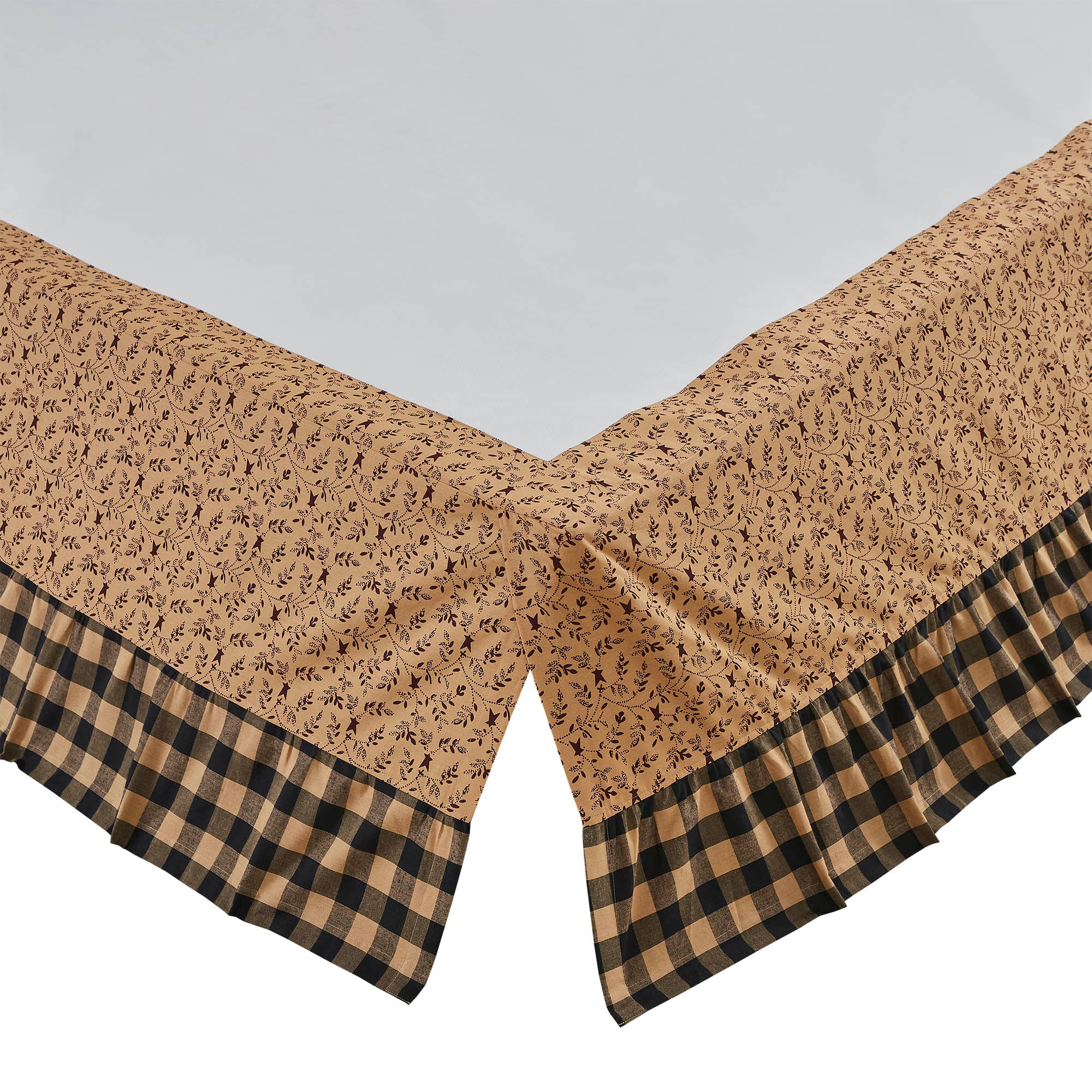 Pip Vinestar Ruffled Queen Bed Skirt 60x80x16 – VHC Brands Home Decor