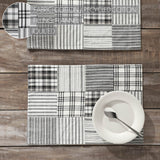Sawyer Mill Black Quilted Placemat Set of 2 13x19, 6 Pack 12 Pack