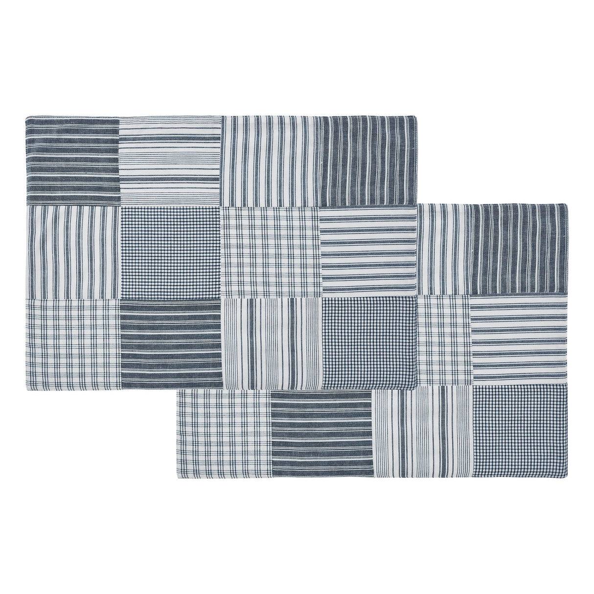 Sawyer Mill Blue Quilted Placemat Set of 2 13x19, 3 Pack 6 Pack
