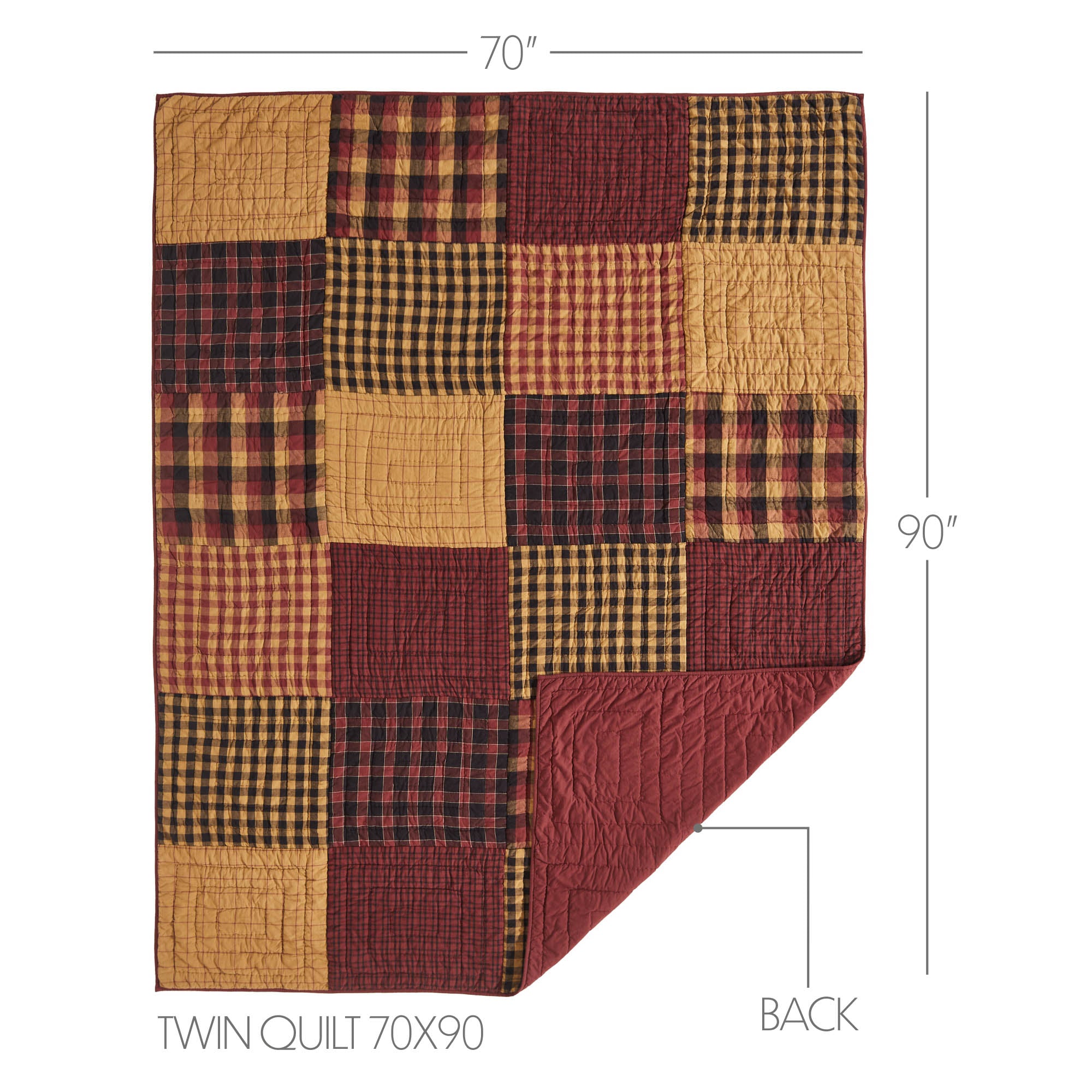 Connell Twin Quilt 70Wx90L – VHC Brands Home Decor