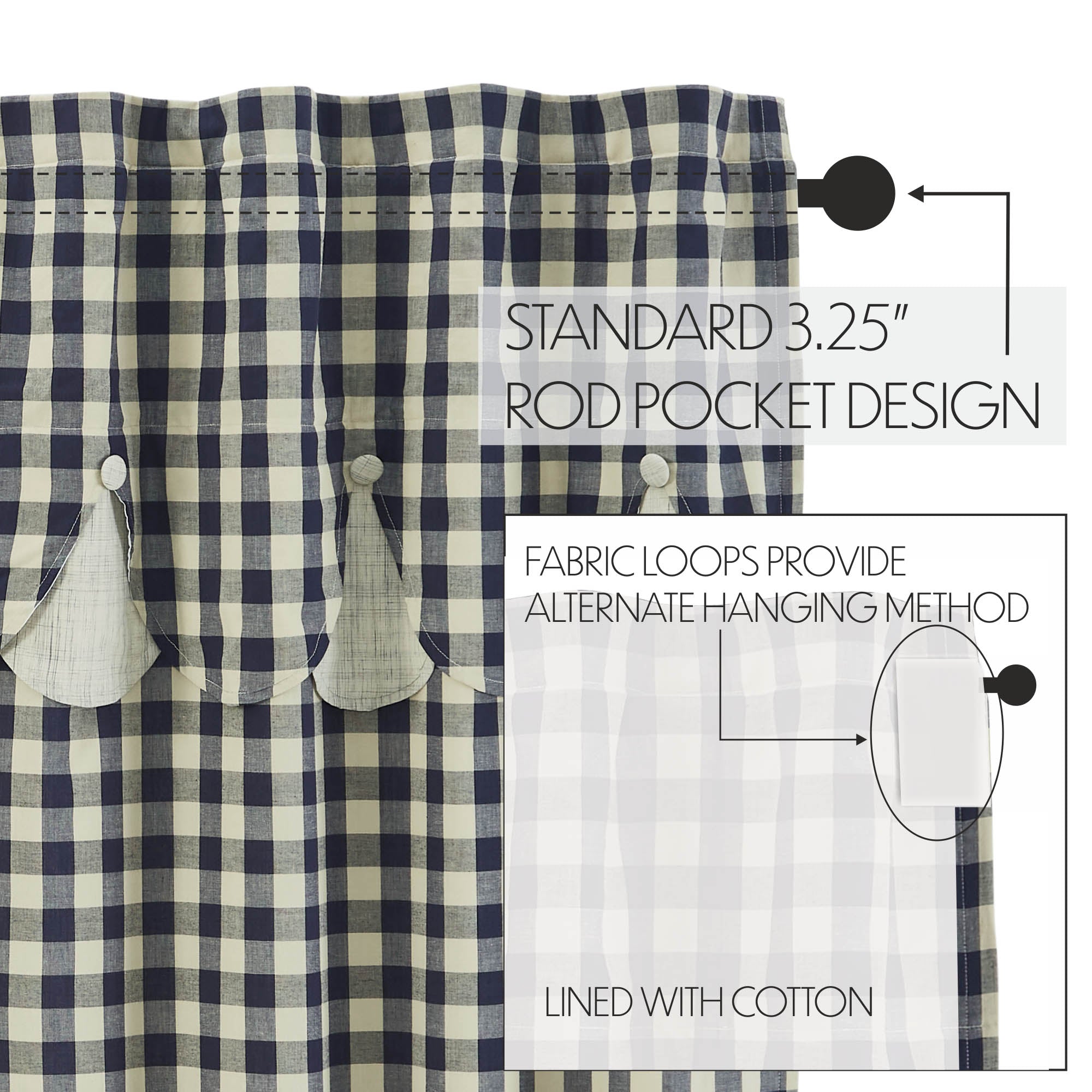 VHC Brands My Country Panel with Valance - Thumbnail 5