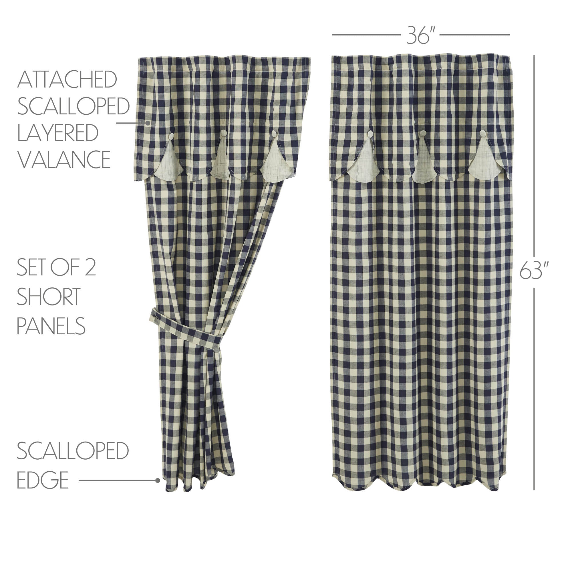 VHC Brands My Country Panel with Valance - Thumbnail 4