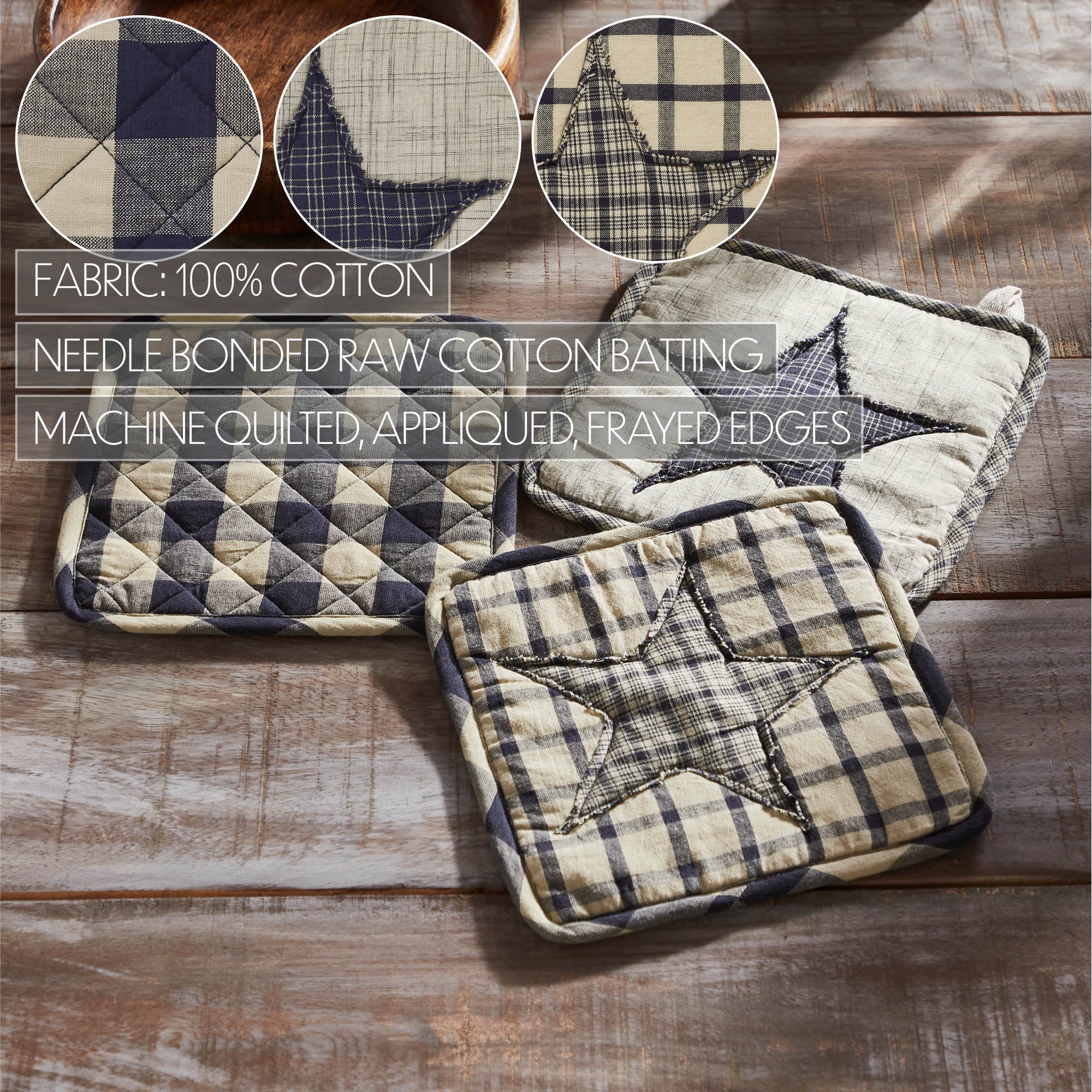 VHC Brands Patchwork Pot Holder - Thumbnail 5