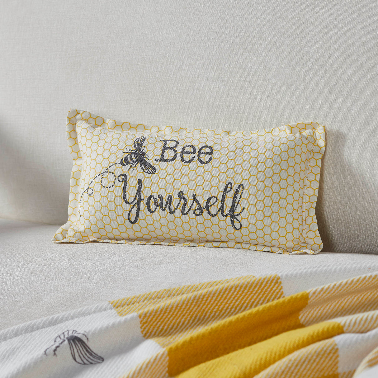 84449-Buzzy-Bees-Bee-Yourself-Pillow-7x13-image-2