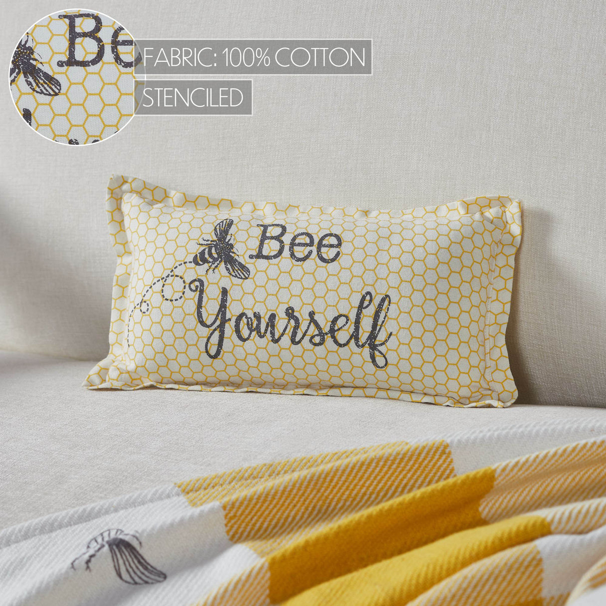 84449-Buzzy-Bees-Bee-Yourself-Pillow-7x13-image-7