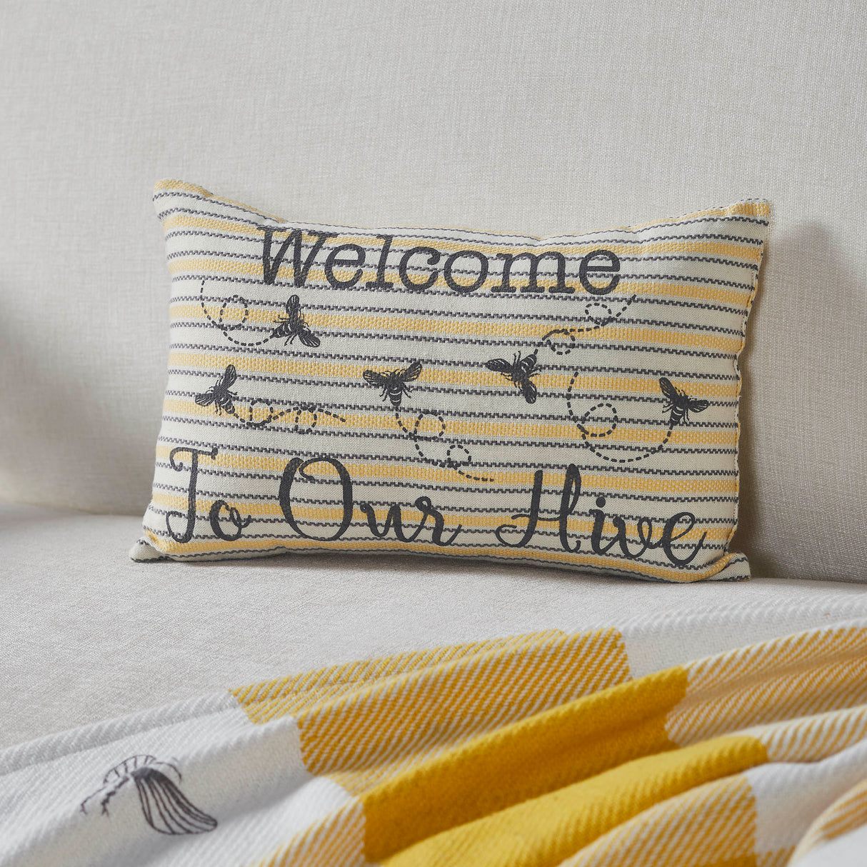 84453-Buzzy-Bees-Welcome-to-Our-Hive-Pillow-9.5x14-image-2