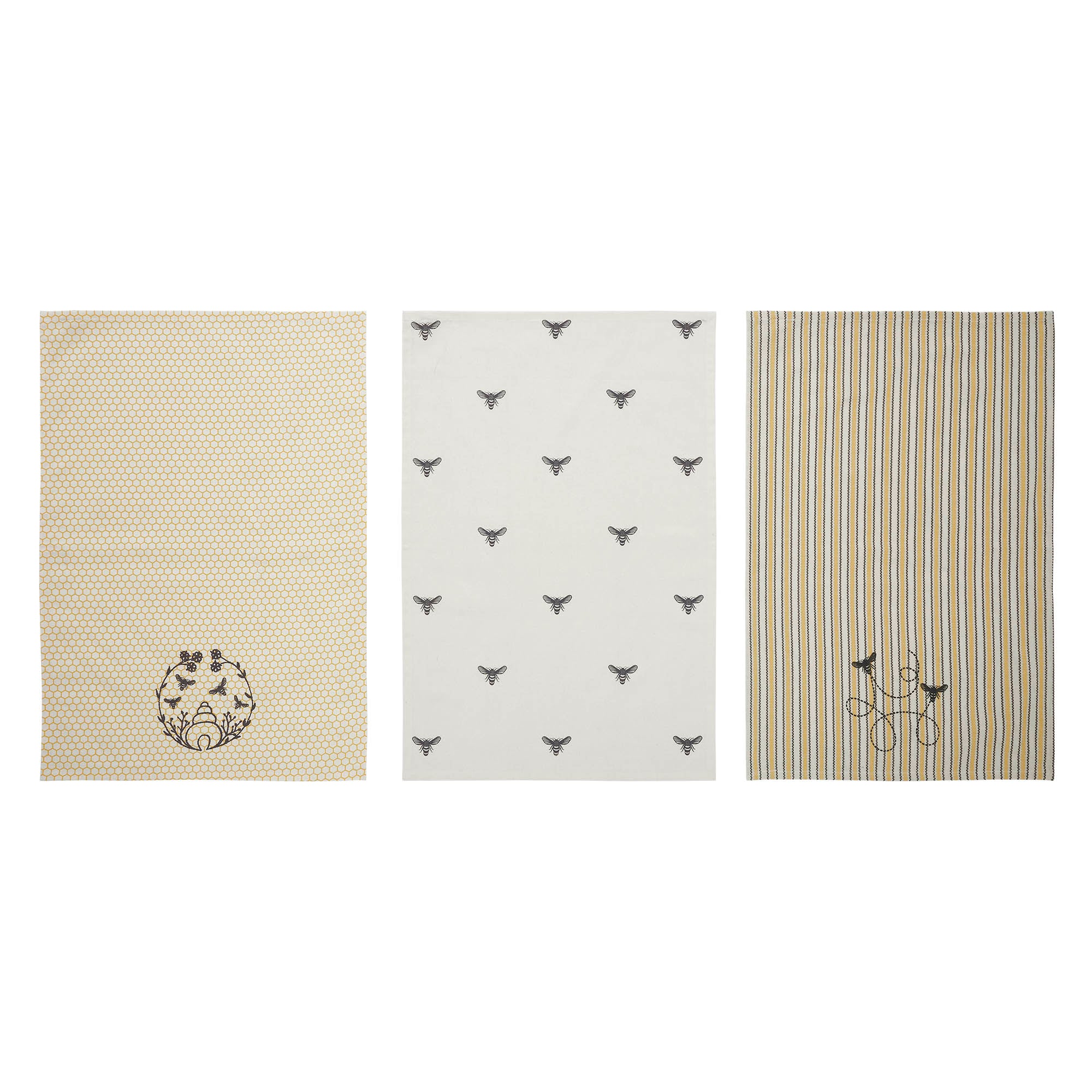 VHC Brands Buzzy Bees Honeypot Tea Towel - Thumbnail 3