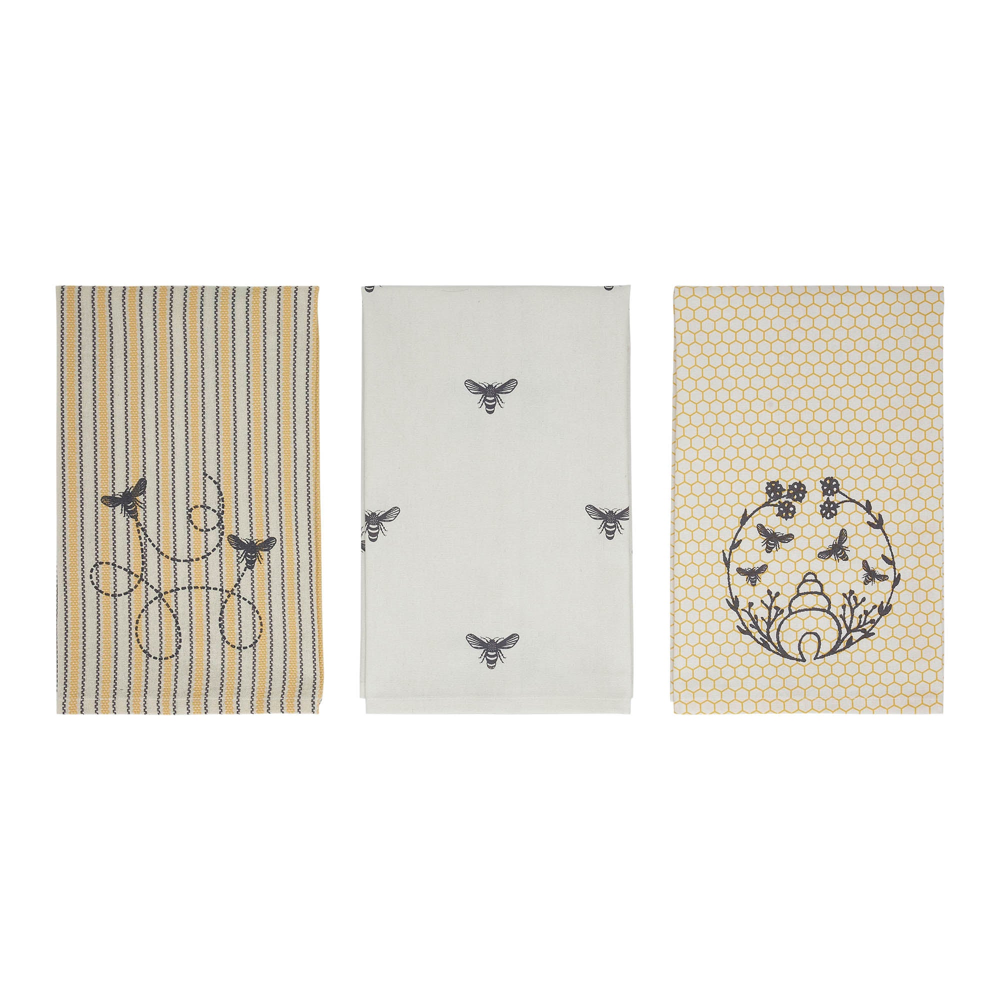VHC Brands Buzzy Bees Honeypot Tea Towel