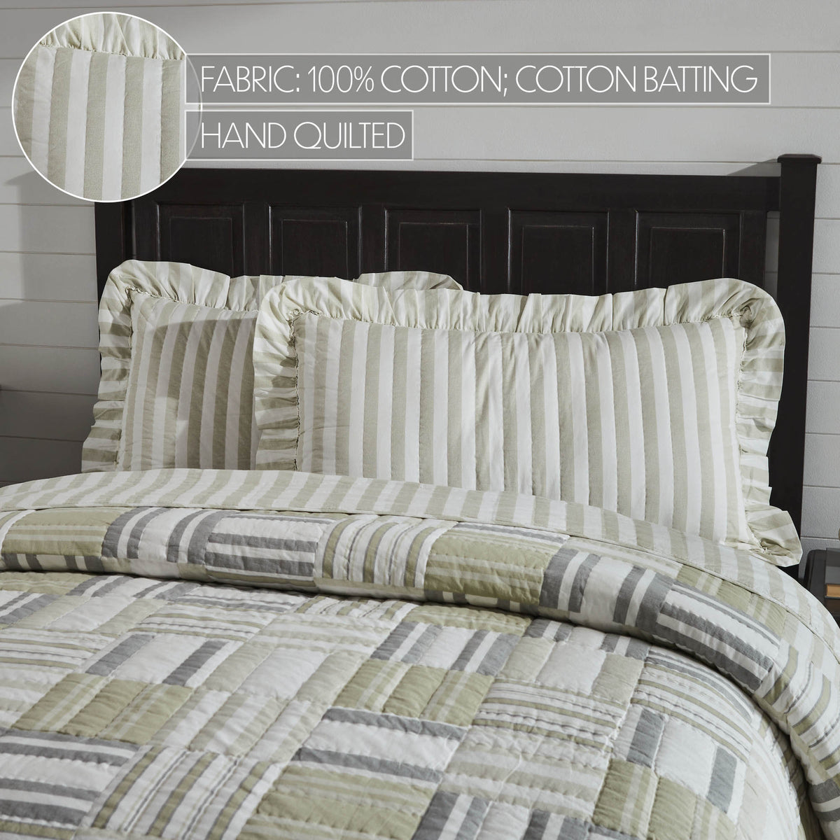 Finders Keepers Ruffled King Sham 21x37, Set of 2
