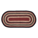 VHC Brands Connell Country Black 2 Piece Jute Rug Set, 17x36 and 17x48
