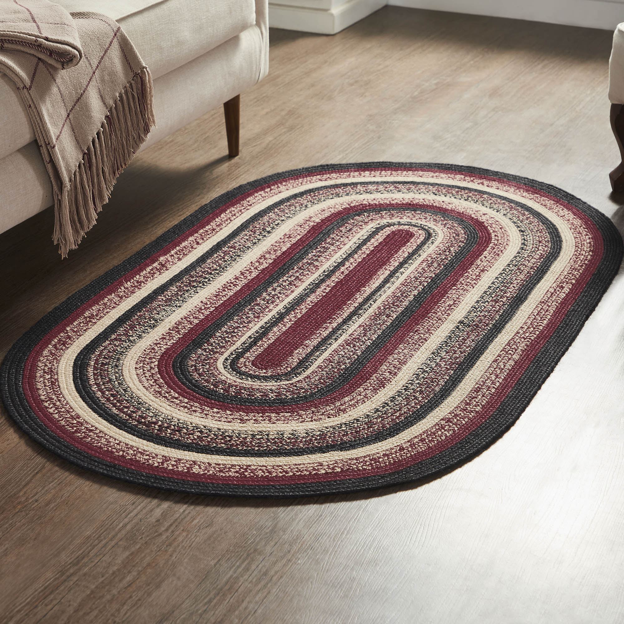 Connell Jute Rug Oval w/ Pad 36x60 – VHC Brands Home Decor