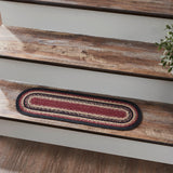 Connell Jute Stair Tread Oval Latex 8.5x27, Set of 7