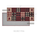 VHC Brands Connell Country Black 2 Piece Jute Rug Set, 17x36 and 17x48