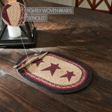 Connell Oval Placemat Stencil Stars 10x15