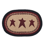 Connell Oval Placemat Stencil Stars 10x15, 8 Pack 8 Pack