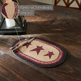Connell Oval Placemat Stencil Stars 10x15, 12 Pack 12 Pack