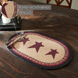 Connell Oval Placemat Stencil Stars 13x19