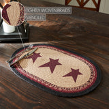Connell Oval Placemat Stencil Stars 13x19, 4 Pack 4 Pack