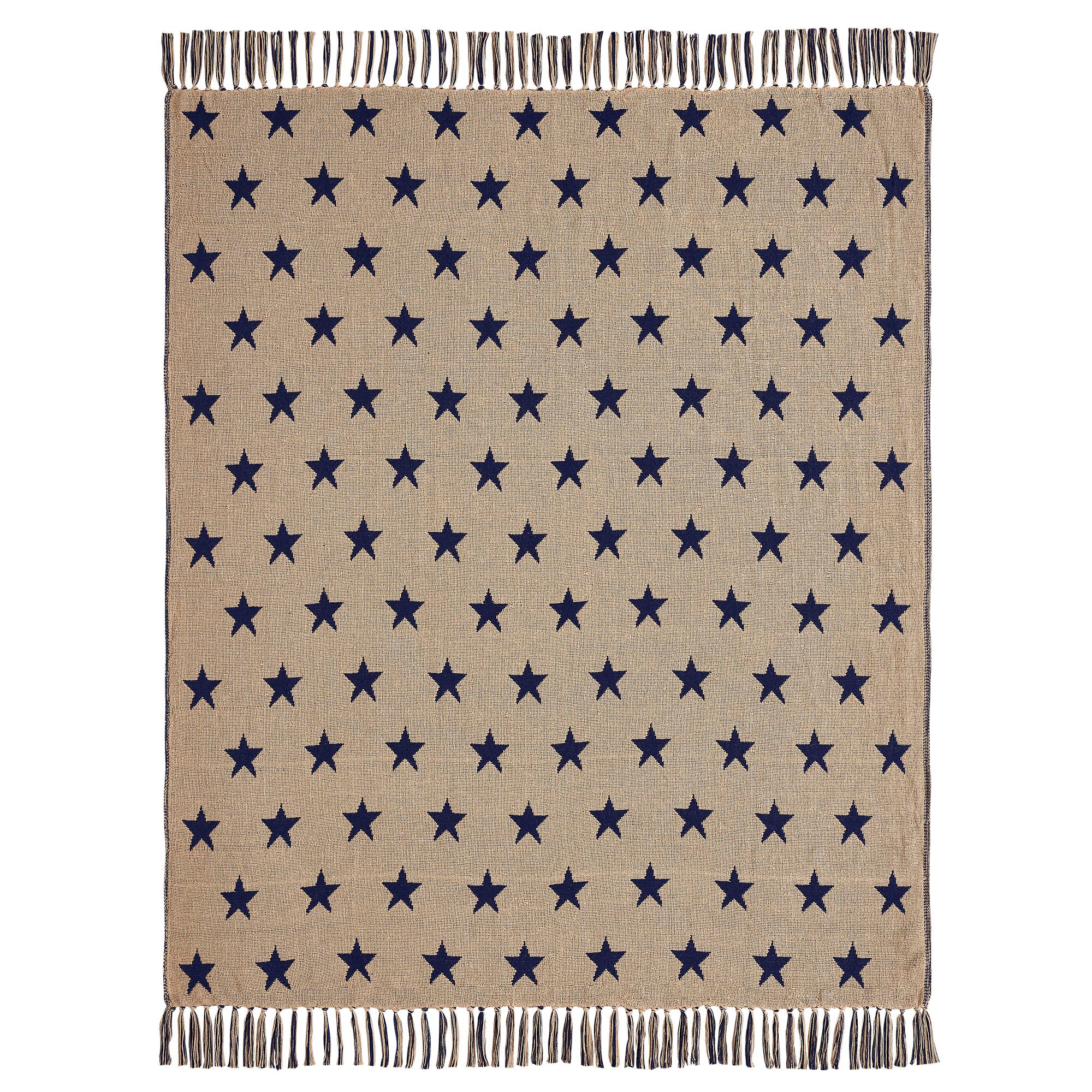 My Country Jacquard Stars Woven Throw 50x60 – VHC Brands