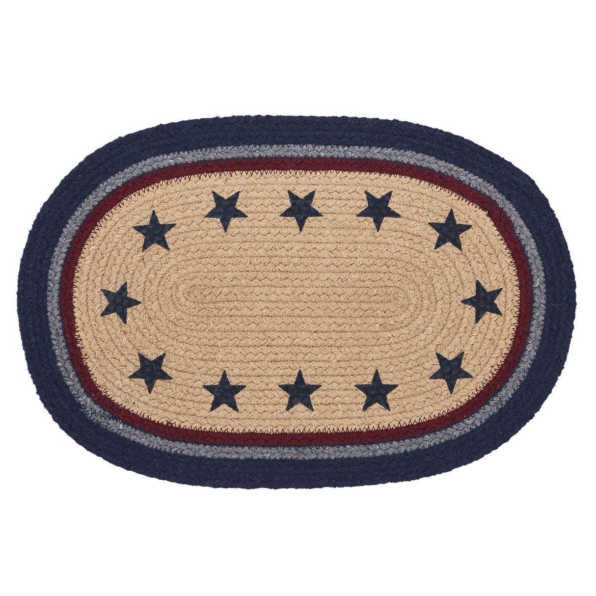 My Country Oval Placemat Stencil Stars 10x15, 8 Pack 8 Pack