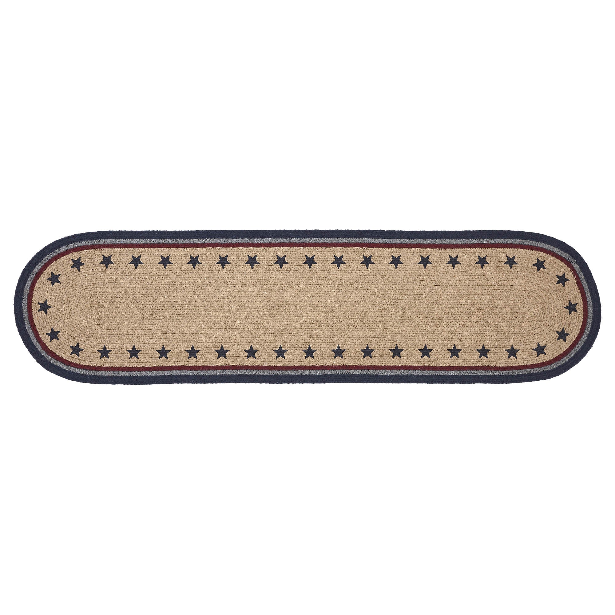 My Country Oval Runner Stencil Stars 12x48 – VHC Brands Home