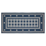 VHC Brands My Country Deep Indigo 2 Piece Rug Set, 17x36 and 17x48
