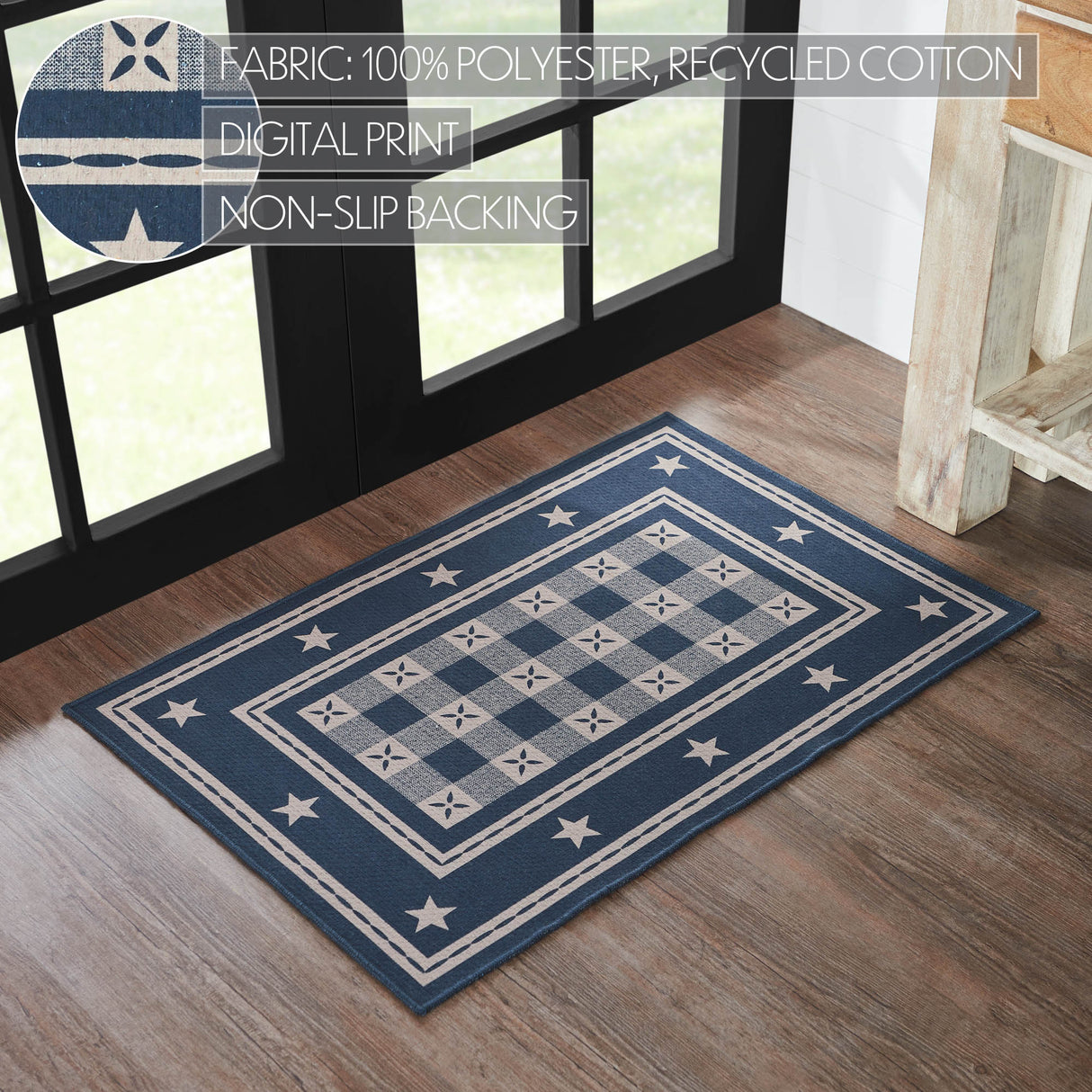 My Country Polyester Rug Rect 24x36