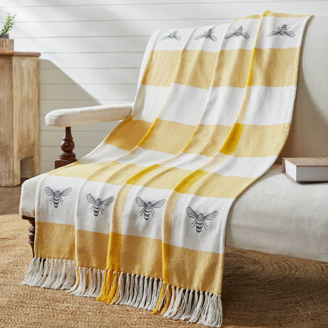 84555-Buzzy-Bees-Woven-Throw-50x60-image-1