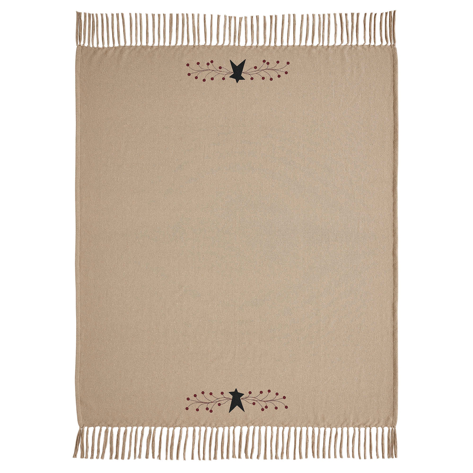 VHC Delaware Überwurf Aus Baumwolle – Gesteppte Tagesdecke Im Patchwork-Sternen-Design, 127 X 152 Cm