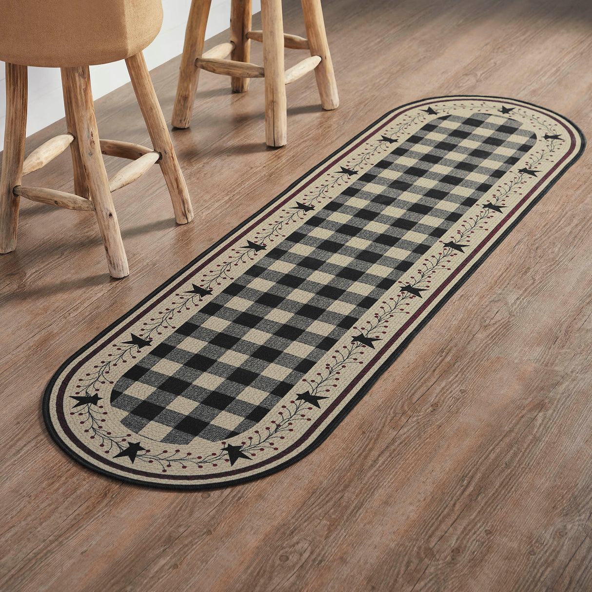 Pip Vinestar Polyester Rug/Runner Oval 22x78