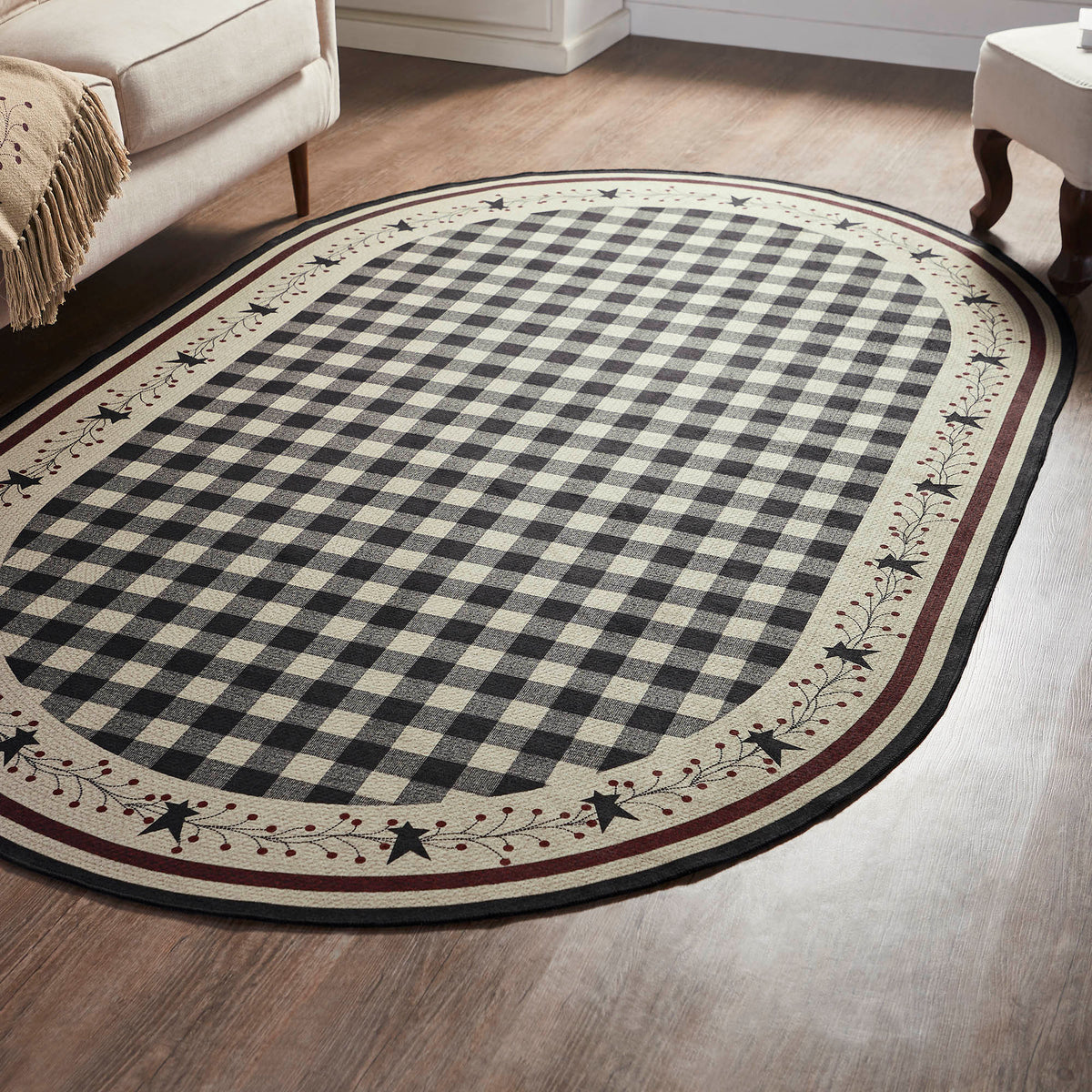 Pip Vinestar Polyester Rug Oval 60x96 – VHC Brands Home Decor