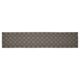 Custom House Black Tan Jacquard Runner 12x60